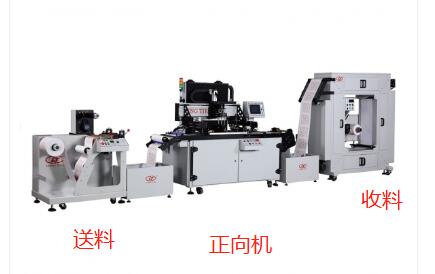 справа налево &слева направо направление рулона к рулону шелкотрафаретной печатной машины.